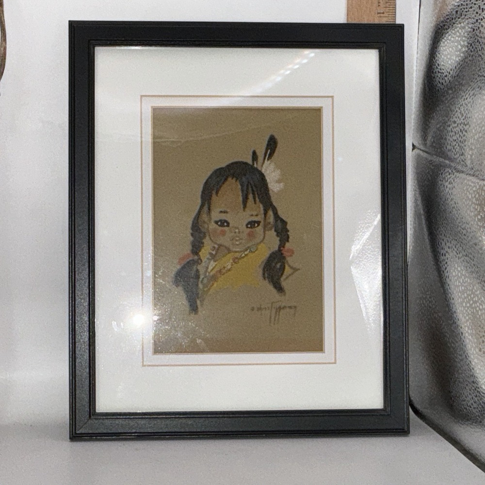 Picture Hanging Or Standing Native American Young Girl 9x11 Walmart